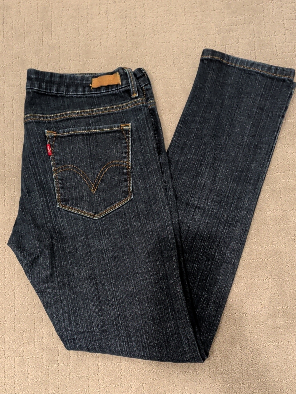 Levi's Indigo Skinny 531 Jeans with Gold Stitching